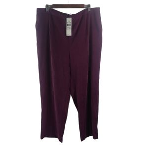 Alfred Dunner 22W New Calabria Wine Pants